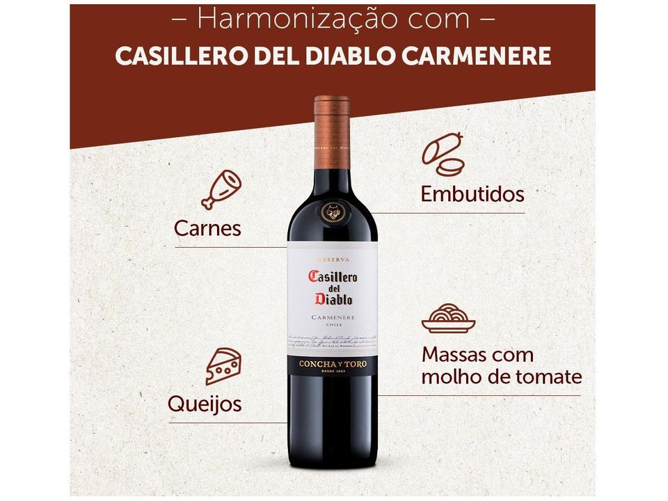 Vinho Tinto Seco Concha y Toro Carmenere - 5