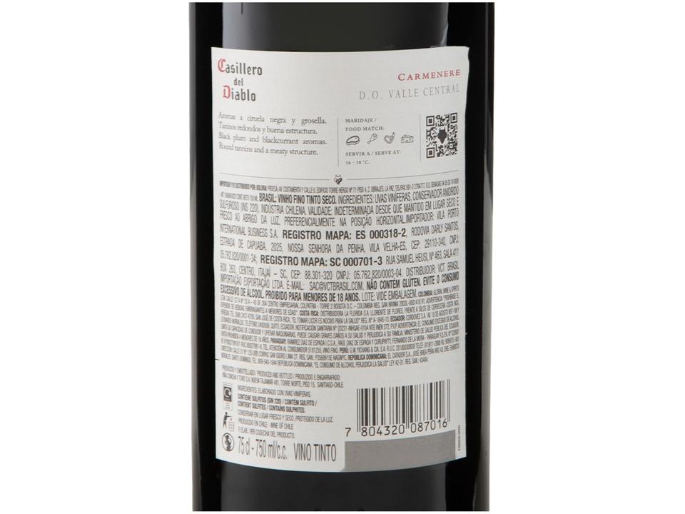Vinho Tinto Seco Concha y Toro Carmenere - 3