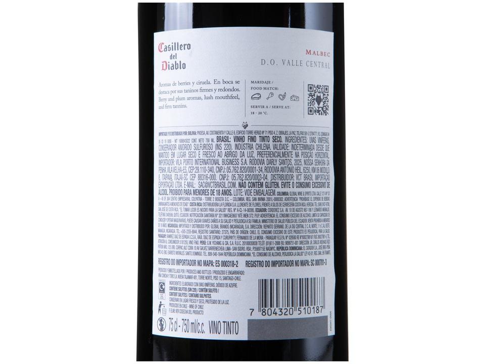 Vinho Tinto Seco Concha y Toro Casillero del - 3