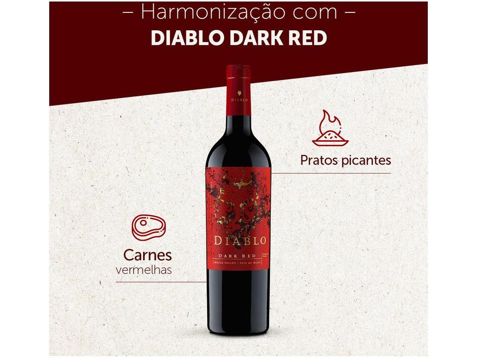 Vinho Tinto Seco Concha y Toro Dark Red Diablo - 5