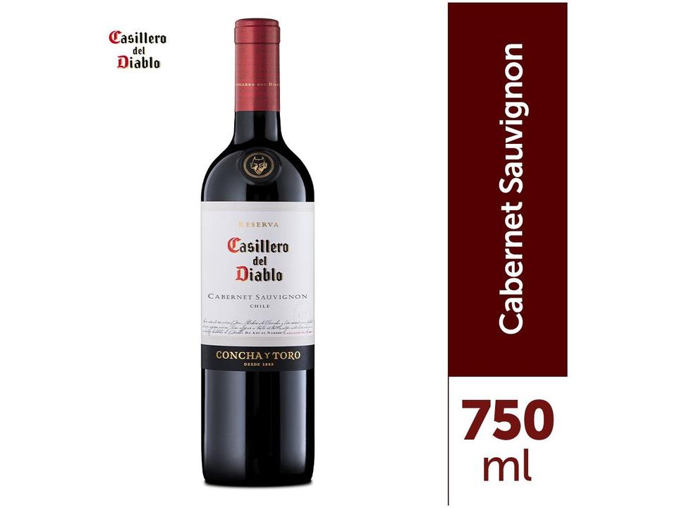 Vinho Tinto Seco Concha y Toro Reserva Cabernet - 1
