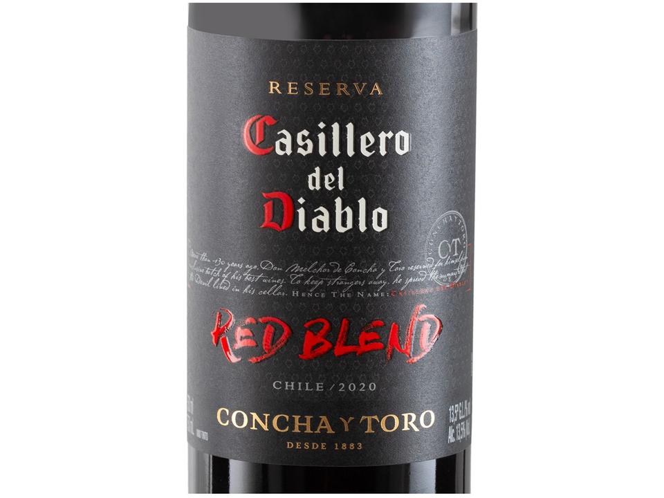 Vinho Tinto Seco Concha y Toro Reserva Casillero - del Diablo Red Blend Chile 2021 750ml - 2