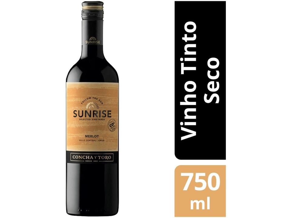 Vinho Tinto Seco Concha y Toro Sunrise Merlot - Chile 750ml - 1