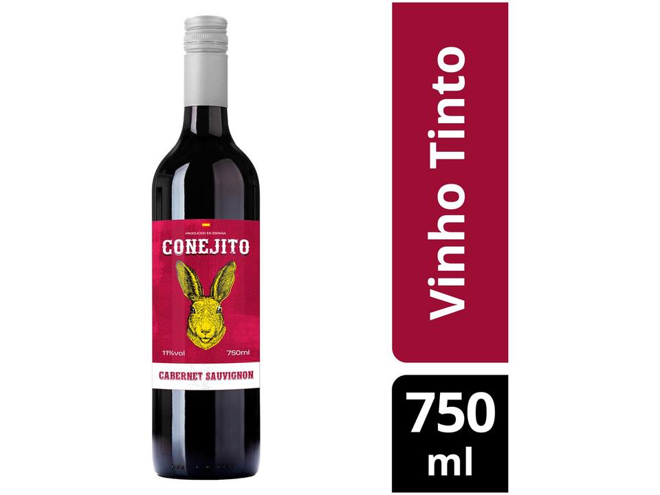 Vinho Tinto Seco Conejito Cabernet Sauvignon - 2021 Espanha 750ml - 1