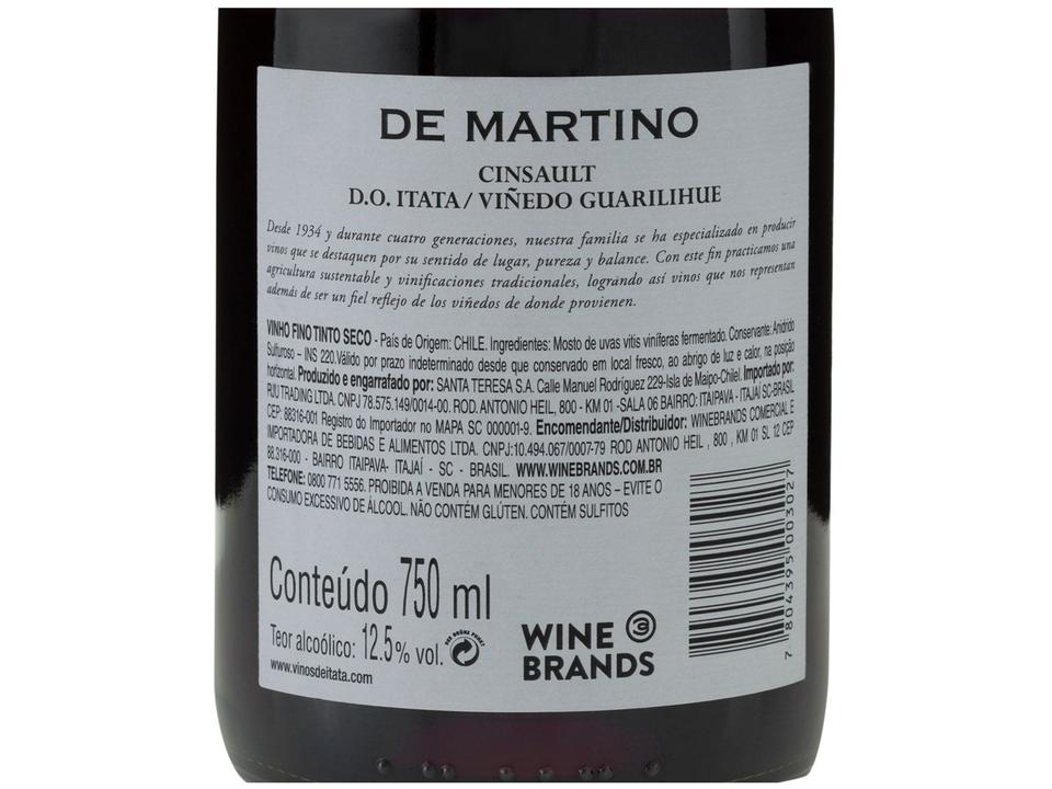 Vinho Tinto Seco De Martino Premium Gallardía Chile 750ml - 3