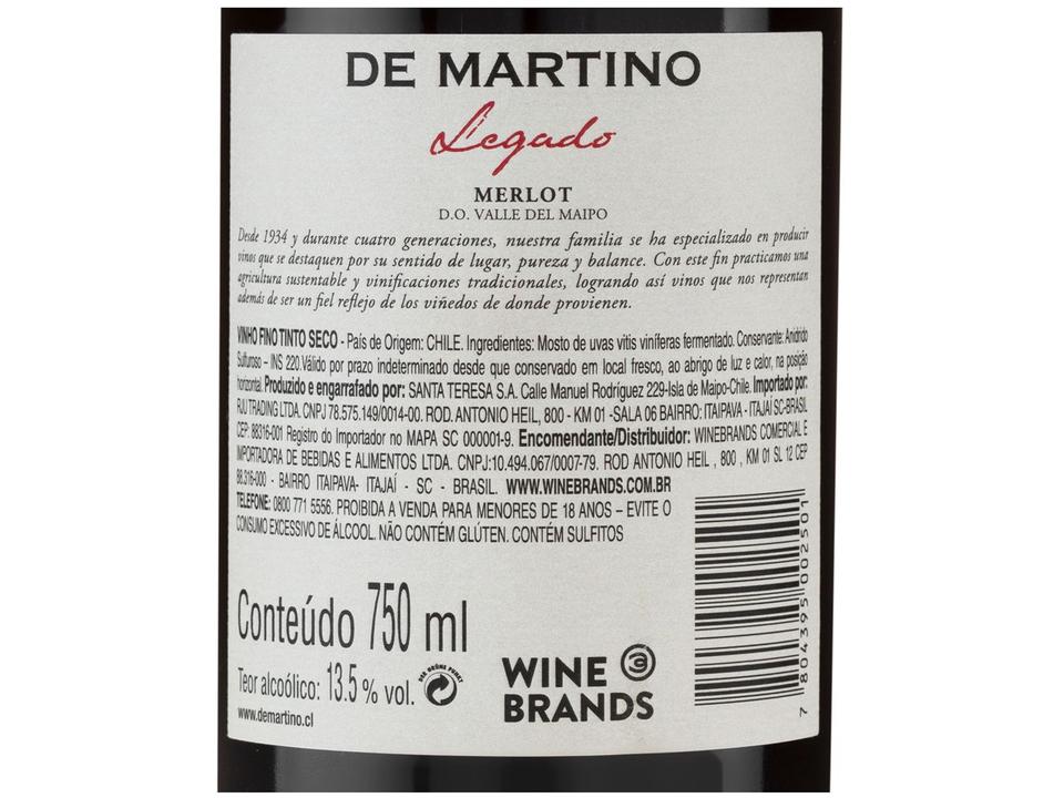 Vinho Tinto Seco De Martino Premium Legado Gran - 2
