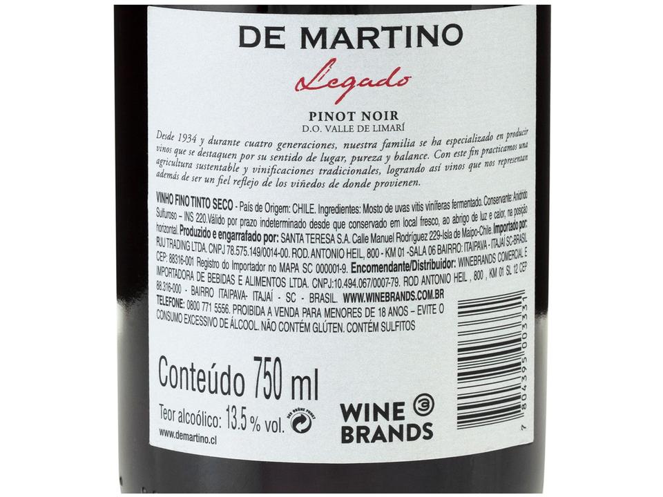 Vinho Tinto Seco De Martino Premium Legado Gran - 3