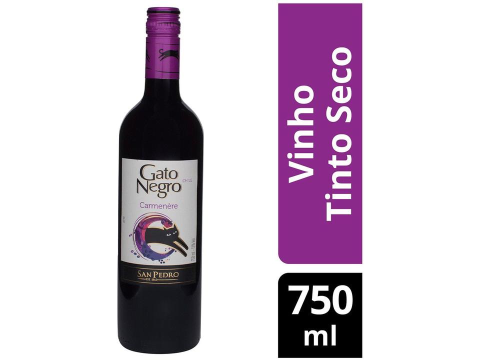 Vinho Tinto Seco Gato Negro Carmenère Chile 2014 - 750ml - 1
