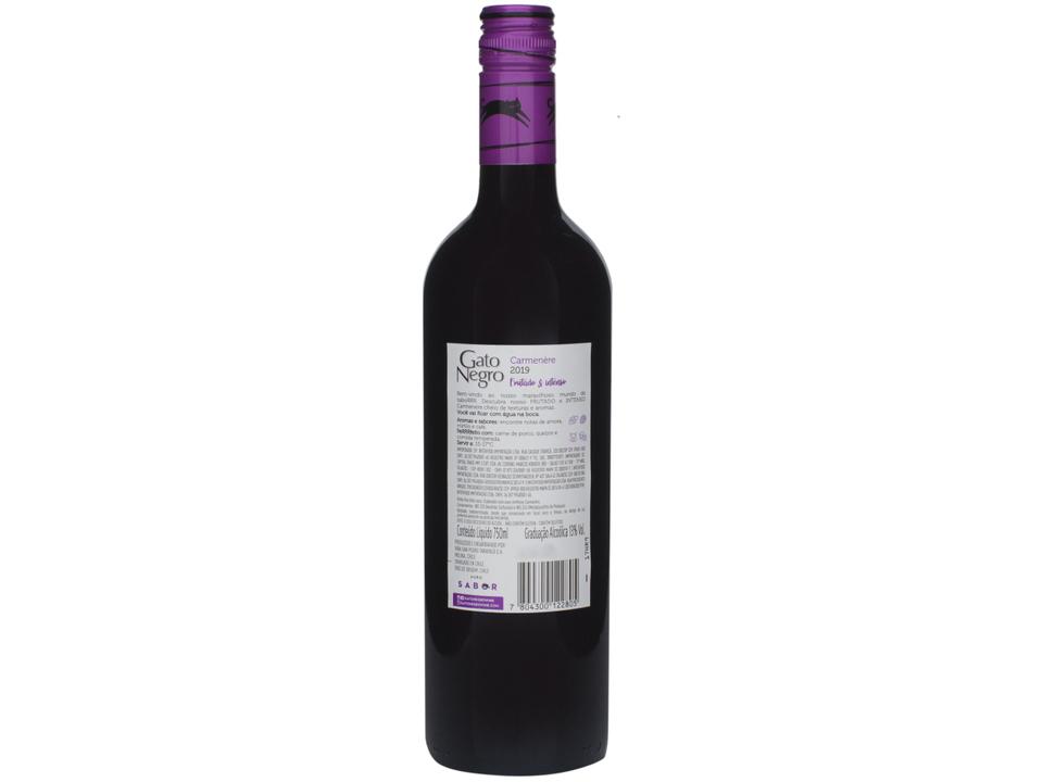 Vinho Tinto Seco Gato Negro Carmenère Chile 2014 - 750ml - 5