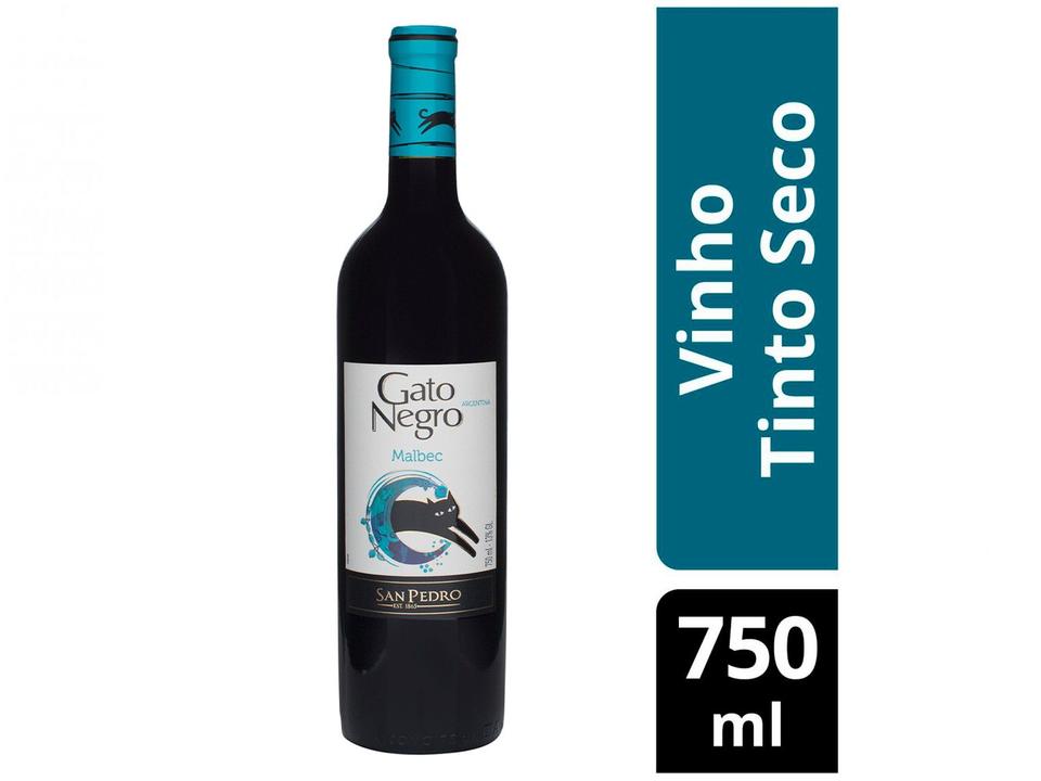 Vinho Tinto Seco Gato Negro Malbec 2014 - 750ml - 1