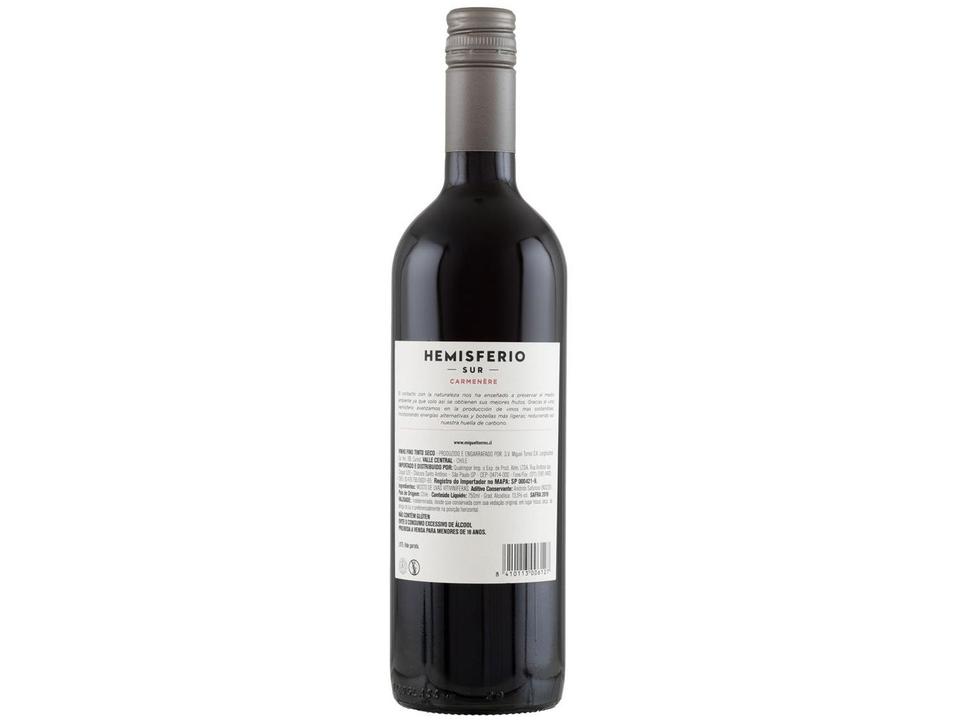Vinho Tinto Seco Hemisferio Reserva Carmenère - 6