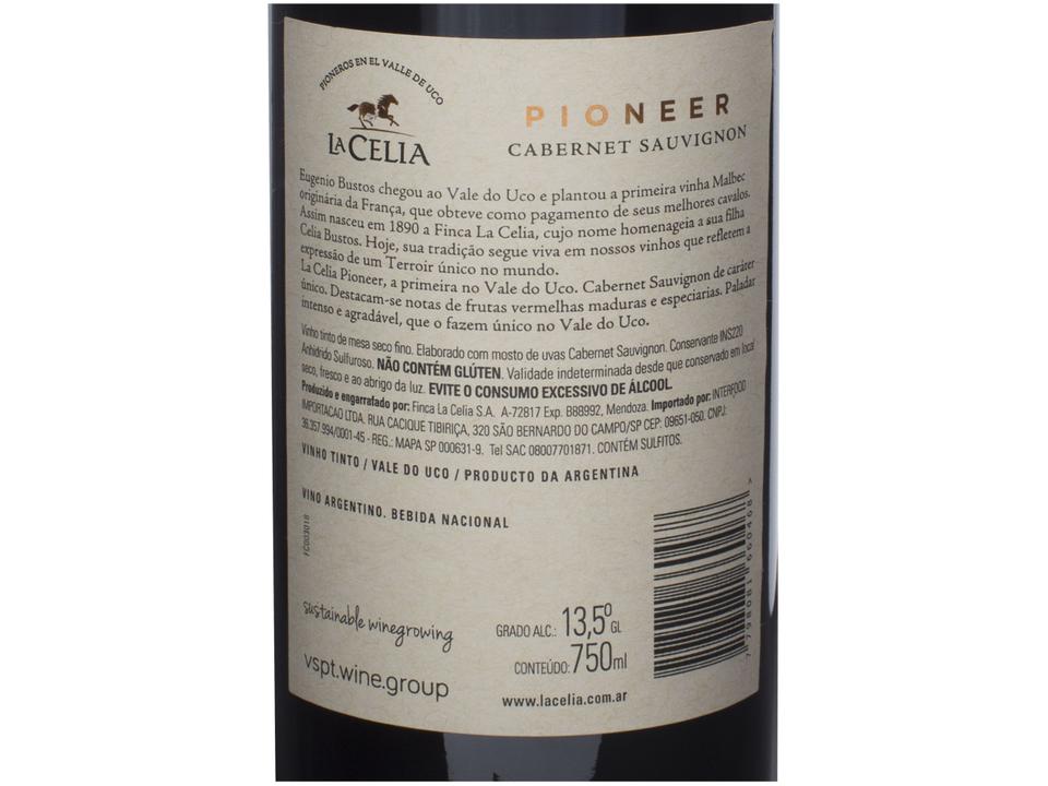Vinho Tinto Seco La Celia Pioneer Cabernet Sauvignon 750ml - 7