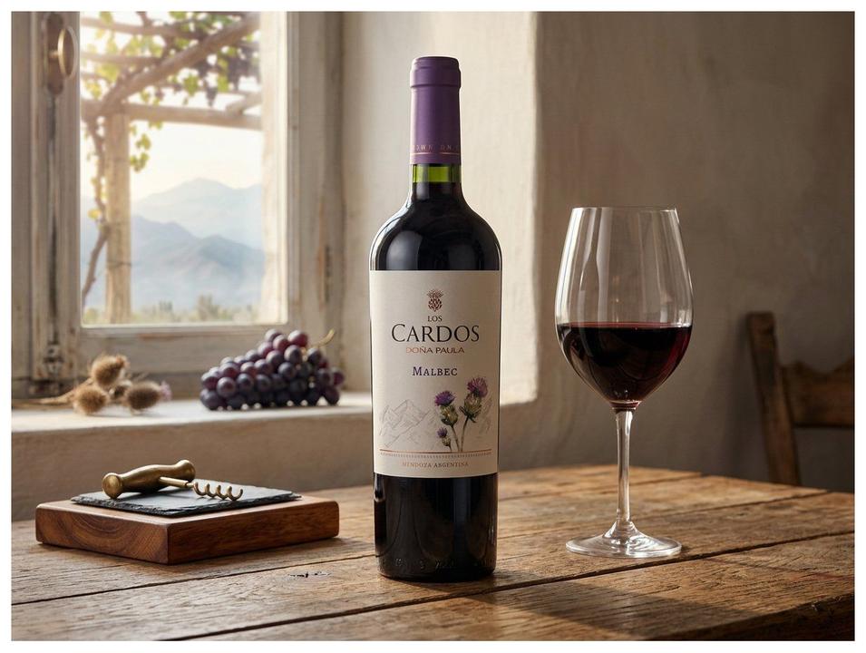 Vinho Tinto Seco Los Cardos Doña Paula Malbec Argentino 750ml - 2