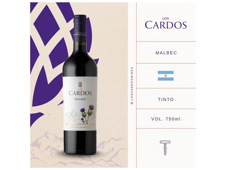Vinho Tinto Seco Los Cardos Doña Paula Malbec Argentino 750ml - 4