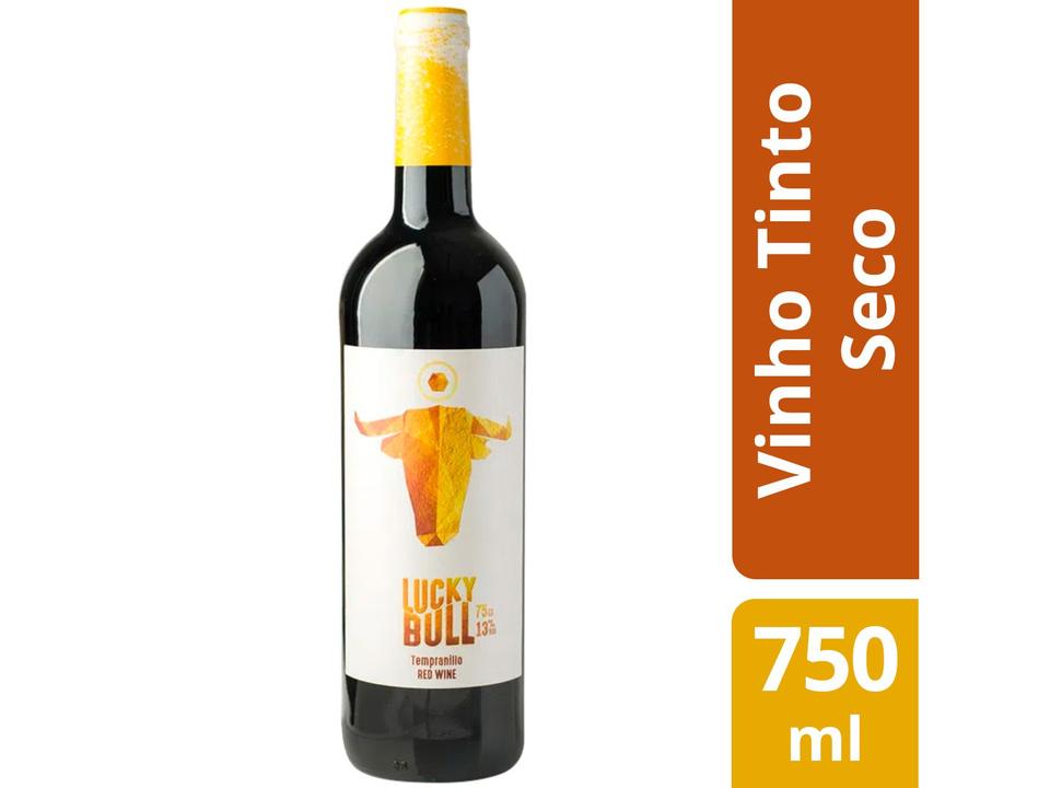 Vinho Tinto Seco Lucky Bull Tempranillo 2016 750ml - 1