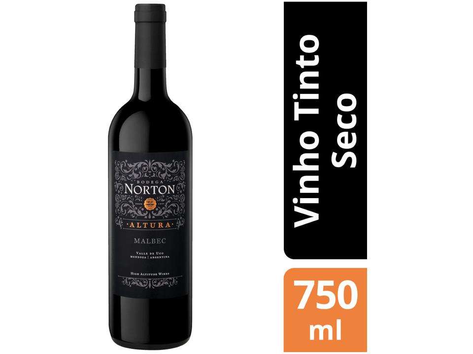Vinho Tinto Seco Norton Altura Malbec 2017 - Argentina 750ml - 1