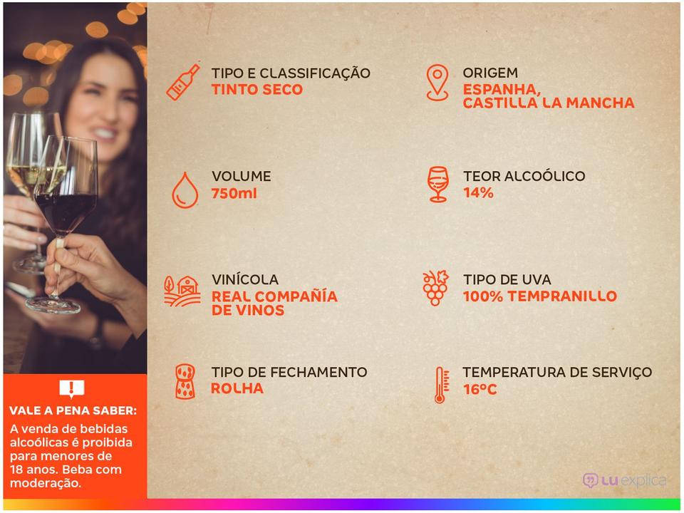 Vinho Tinto Seco Real Compañía de Vinos - Tem - 2