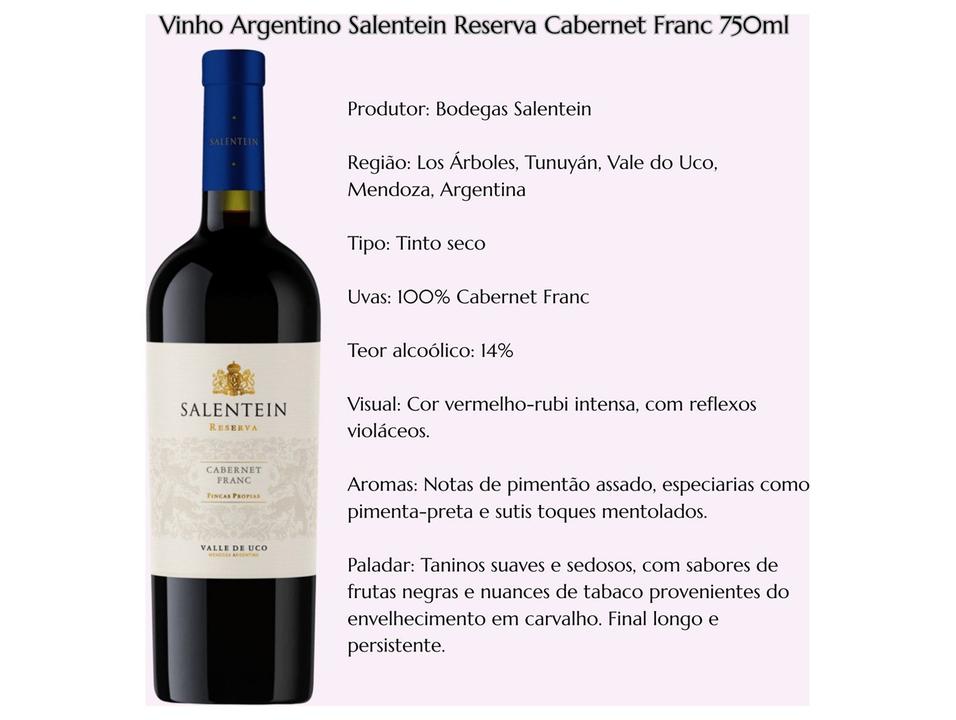 Vinho Tinto Seco Salentein Reserva Argentina 750ml - 2