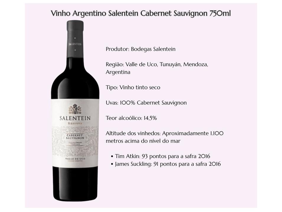 Vinho Tinto Seco Salentein Reserva Argentina 750ml - 2