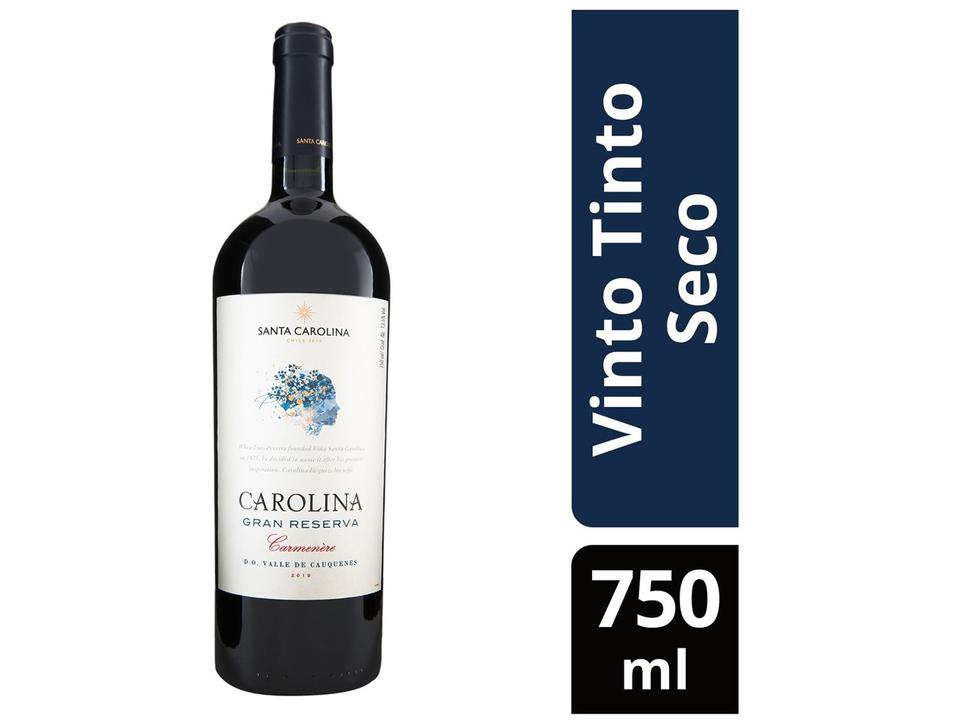 Vinho Tinto Seco Santa Carolina Gran Reserva Carmenere Chile 750ml - 1