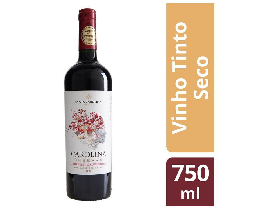 Vinho Tinto Seco Santa Carolina Reserva Cabernet Sauvignon Chile 750ml - 1
