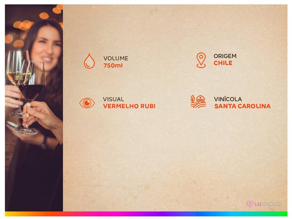 Vinho Tinto Seco Santa Carolina Reserva Cabernet Sauvignon Chile 750ml - 3