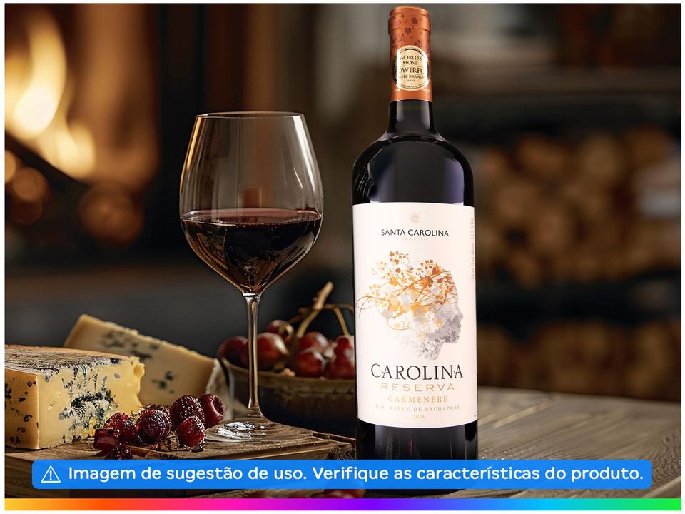 Vinho Tinto Seco Santa Carolina Reserva Carmenere Chile 750ml - 5