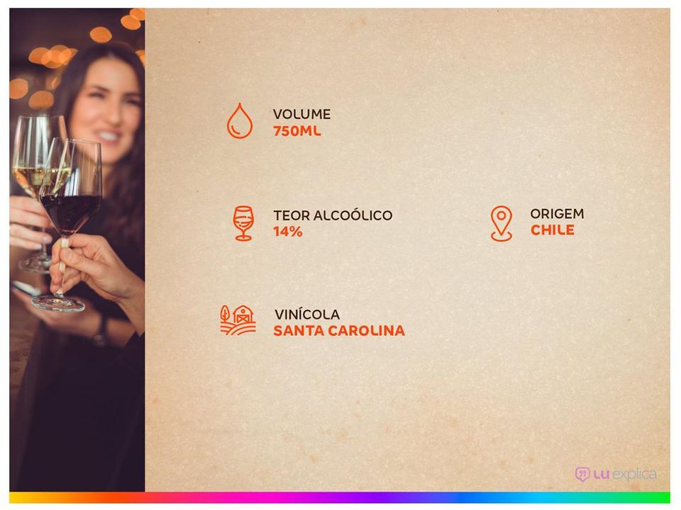 Vinho Tinto Seco Santa Carolina Reserva Carmenere Chile 750ml - 3