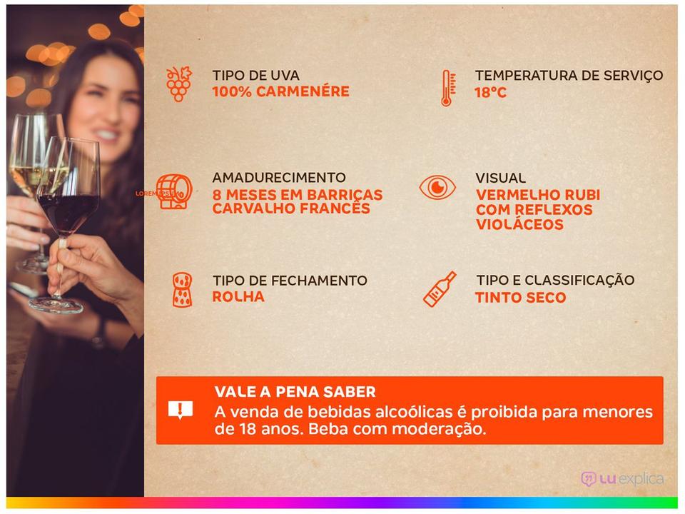 Vinho Tinto Seco Santa Carolina Reserva Carmenere Chile 750ml - 2