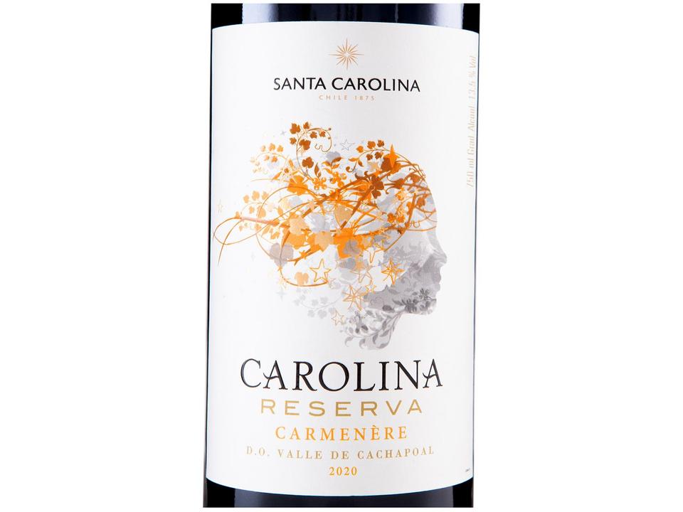 Vinho Tinto Seco Santa Carolina Reserva Carmenere Chile 750ml - 6