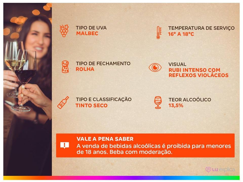 Vinho Tinto Seco Santa Carolina Reservado Malbec Chile 750ml - 2