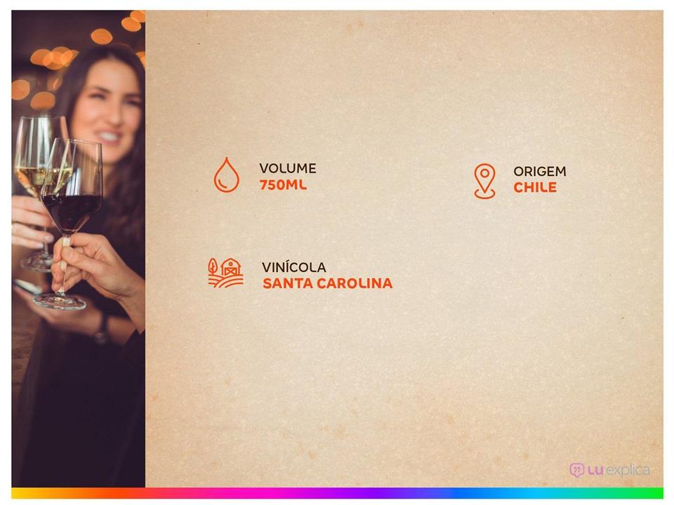 Vinho Tinto Seco Santa Carolina Reservado Malbec Chile 750ml - 3