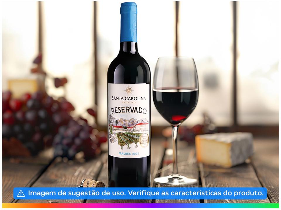 Vinho Tinto Seco Santa Carolina Reservado Malbec Chile 750ml - 5