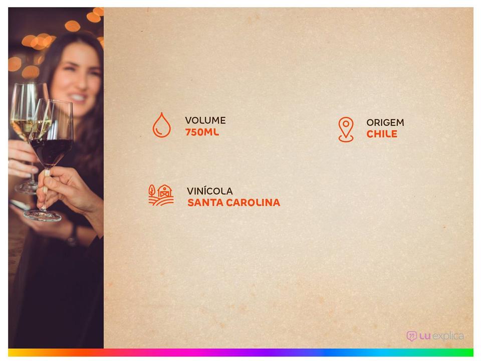 Vinho Tinto Seco Santa Carolina Reservado Malbec Chile 750ml - 3