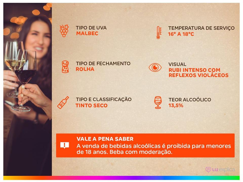 Vinho Tinto Seco Santa Carolina Reservado Malbec Chile 750ml - 2