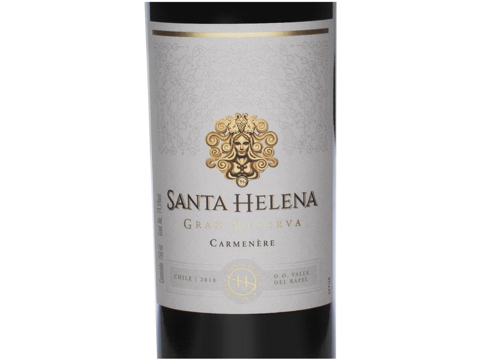Vinho Tinto Seco Santa Helena Gran Reserva - Carmenère 750ml - 8