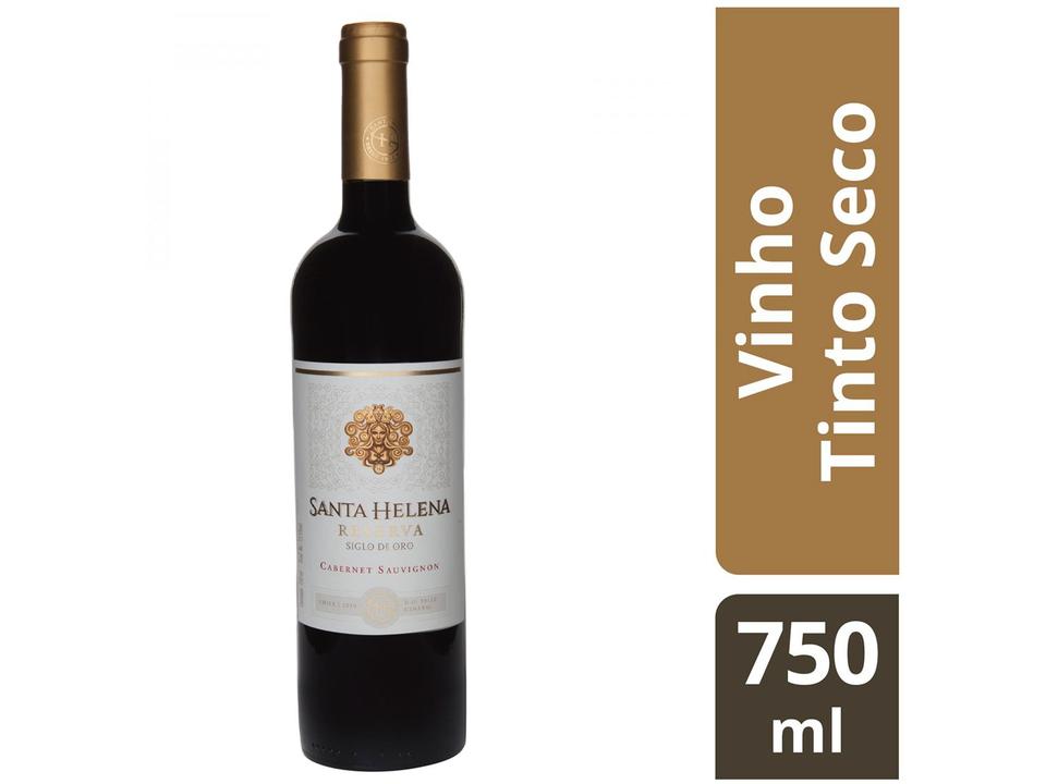 Vinho Tinto Seco Santa Helena Reserva Siglo De Oro Cabernet Sauvignon Chile 2018 750ml - 1