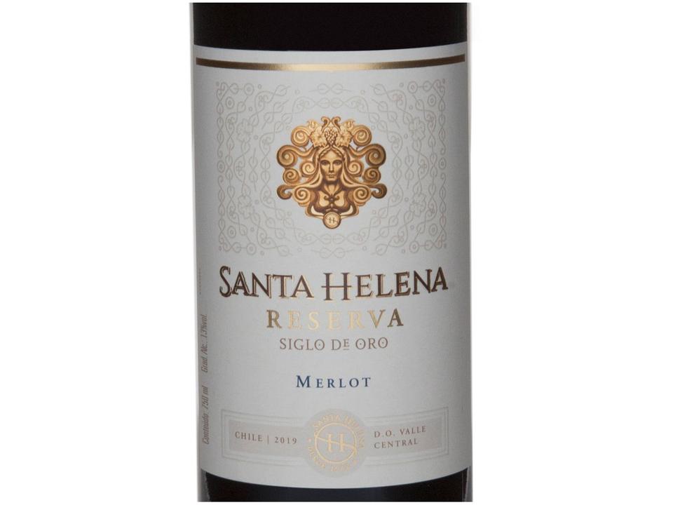 Vinho Tinto Seco Santa Helena Reserva Siglo De Oro Merlot Chile 2018 750ml - 5