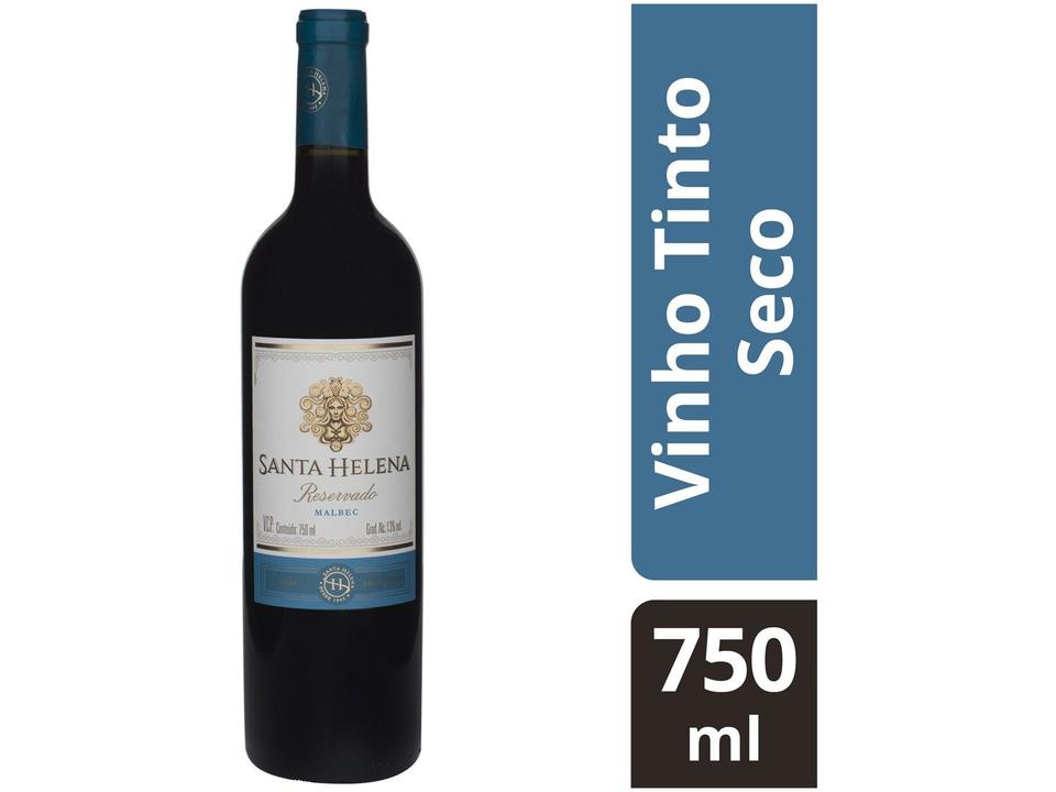 Vinho Tinto Seco Santa Helena Reservado Malbec 750ml - 1