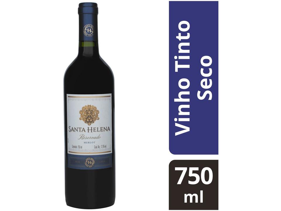Vinho Tinto Seco Santa Helena Reservado Merlot Chile 2019 - 750ml - 1