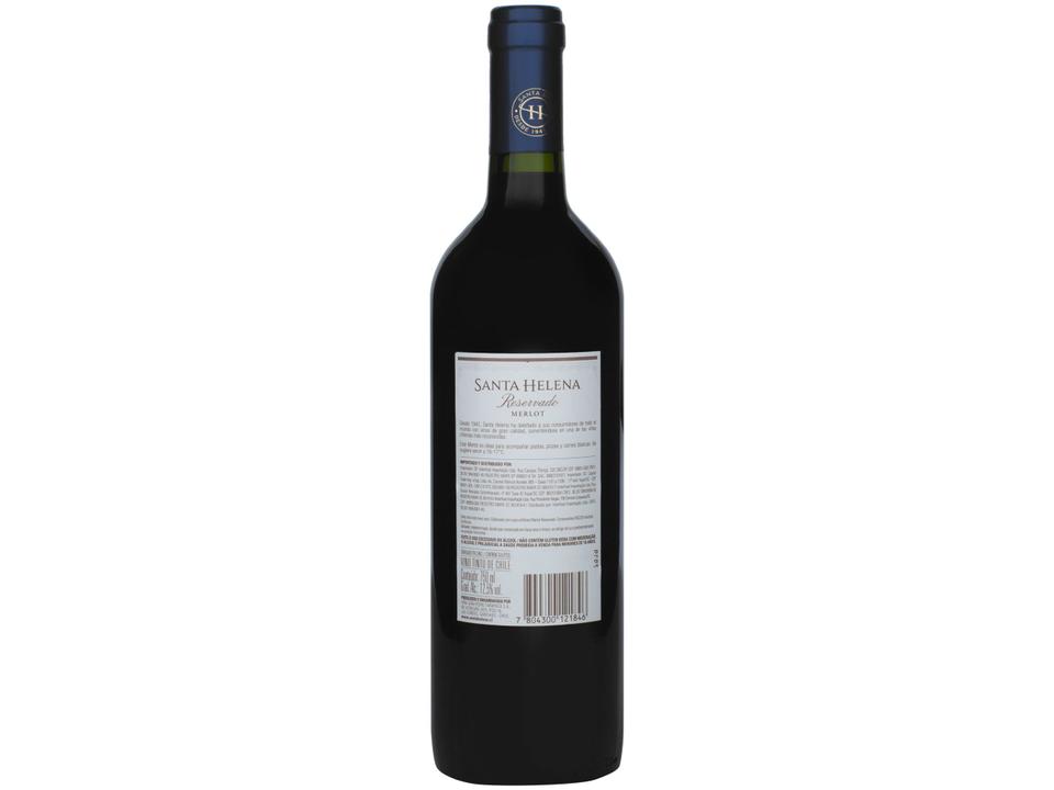 Vinho Tinto Seco Santa Helena Reservado Merlot Chile 2019 - 750ml - 6