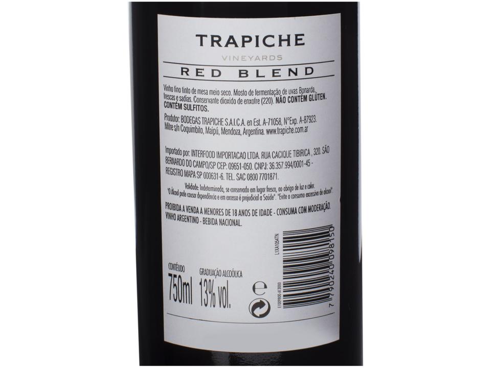 Vinho Tinto Seco Trapiche Vineyards Red Blend - 7