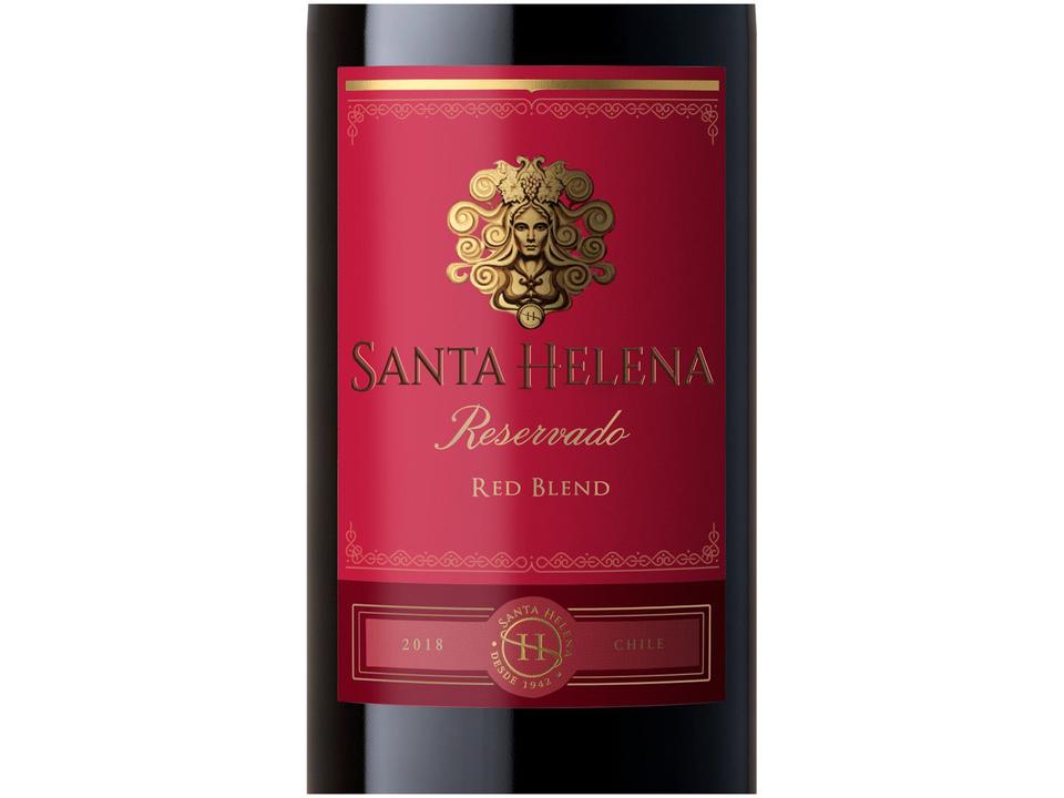 Vinho Tinto Semi Seco Santa Helena - Reservado Red Blend 750ml - 4
