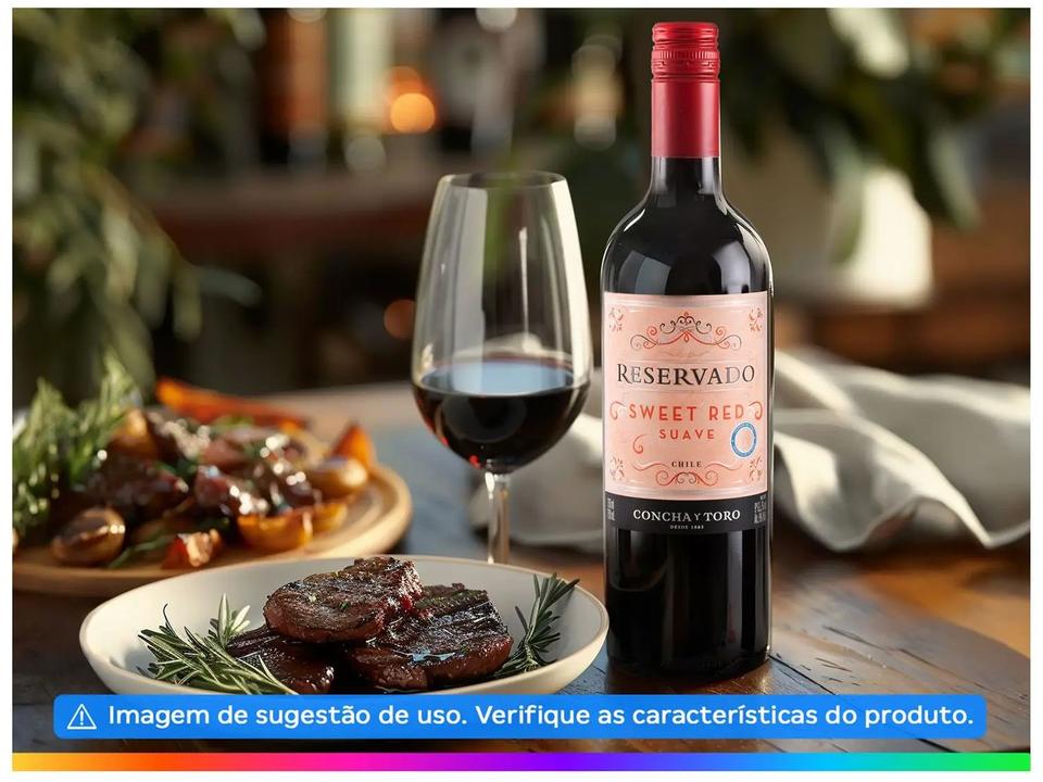 Vinho Tinto Suave Concha y Toro Sweet Red Reservado Chile 750ml - 2