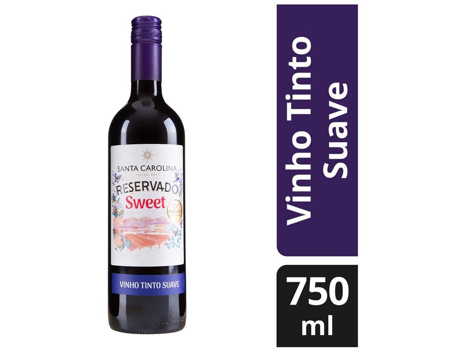 Vinho Tinto Suave Santa Carolina Reservado Chile 2022 750ml - 1