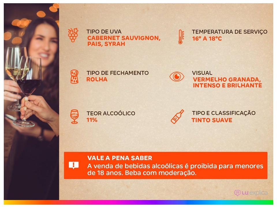 Vinho Tinto Suave Santa Carolina Reservado Chile 750ml - 2