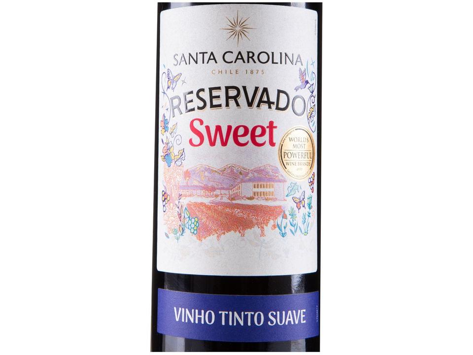 Vinho Tinto Suave Santa Carolina Reservado Chile 750ml - 6
