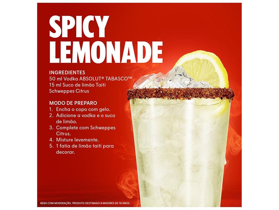 Vodka Absolut Pimenta Tabasco 750ml - 5