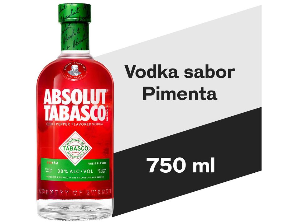 Vodka Absolut Pimenta Tabasco 750ml - 7