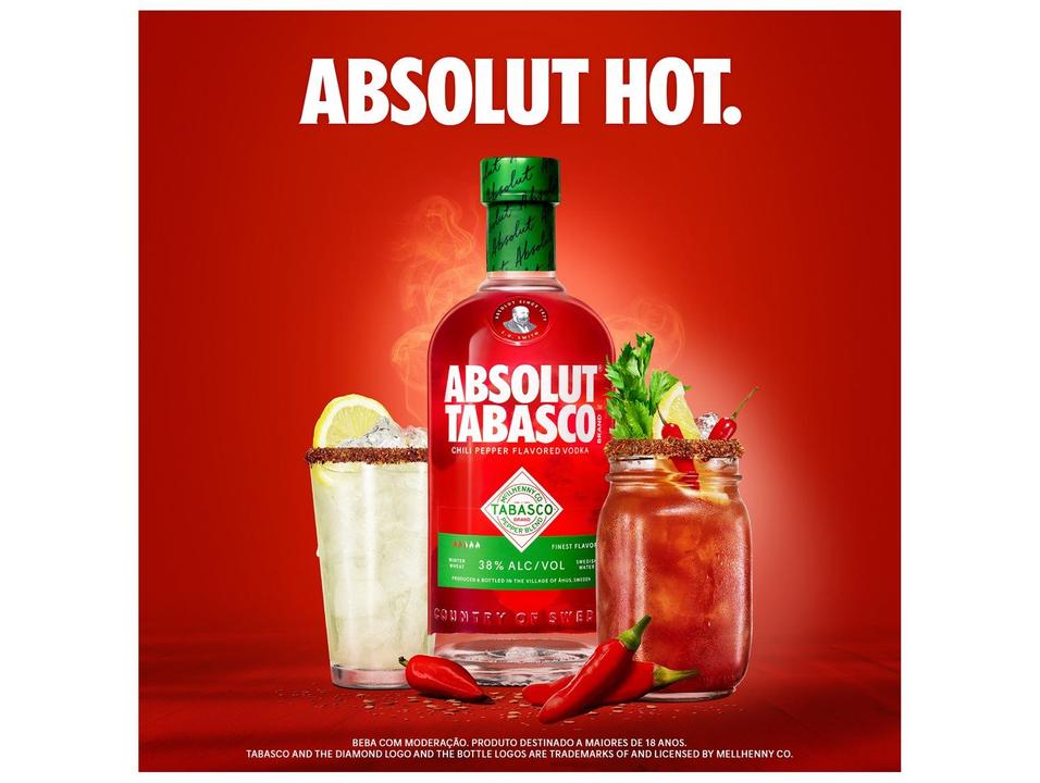 Vodka Absolut Pimenta Tabasco 750ml - 1